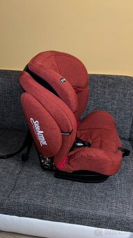 Červená autosedačka Petite&Mars Prime II 9-36 kg isofix - 4
