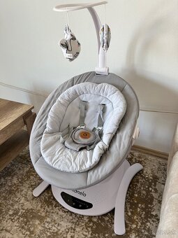 Hojdačka lehátko Lionelo Bella Set Grey Concrete 2v1 - 4
