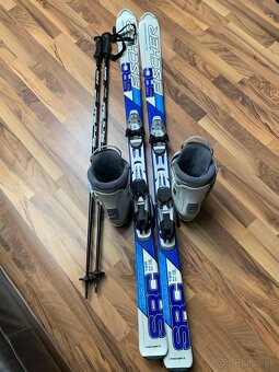 Lyže Fischer Esprit 155, lyžiarky Nordica č. 37, paličky - 4