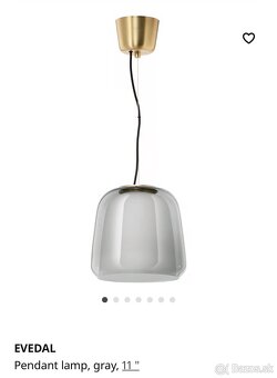 EVEDAL – designová závesná lampa IKEA - 4