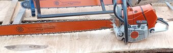 Nová píla Stihl MS661, lišty, reťaze a prípravok na forsty - 4