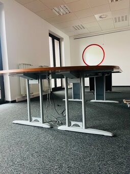 Veľký rokovací kancelársky stôl, zasadačkovy. Aj na diely - 4