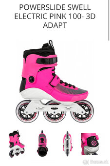 Korčule Power slide electric pink 100 veľkosť 38 - 4