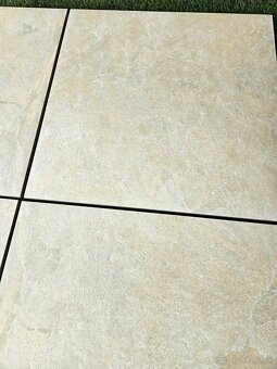 Exterierova dlažba rozmer 60x60x2cm aj na terče, krémovy odt - 4