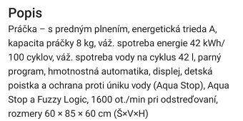 Práčka AEG - 4
