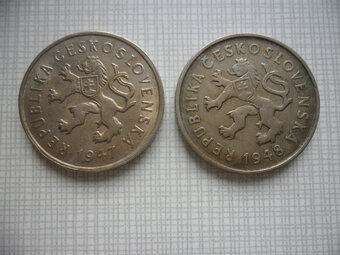 Mince ČSR roky 1946 - až 1954 - 4