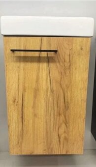 Keramické umývadlo 50cm + skrinka dub remeselný - 4