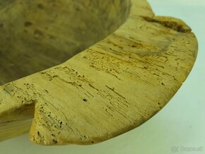 Stará drevená nádoba - Dlabaná miska - old wooden bowl - 4