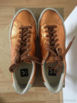 Kožené tenisky Veja Esplar Copper - 4
