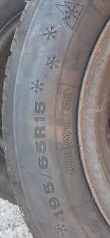 Predám 4x zimne pneu aj s diskami na kiu seed, 195/65/15 - 4
