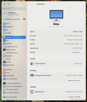 iMac 27” 2019 5K, 16 GB RAM, 2TB NVMe Flash SSD, komplet b. - 4