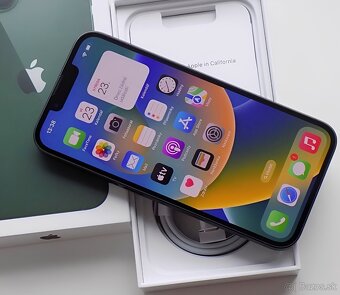 iPhone 13 Green BATERIE 100% TOP - 4