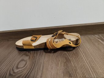 Jasný 43 - celokožené hnedé sandále - 4