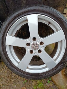 Elektróny 5x112 R17 + letná sada Nokian 225/45 - 4