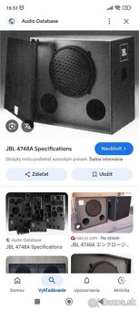 Skelet na 18" kópia JBL 4748A - 4