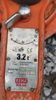 Kladkostroj ráčnový 3,2 ton hubcuk - 4