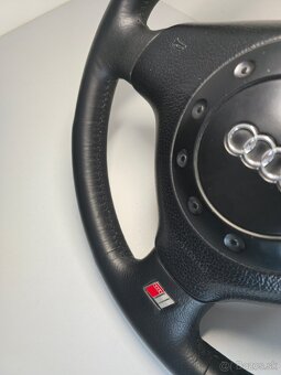 Kožený volant audi s-line a6 c4 , a4 b5 - 4
