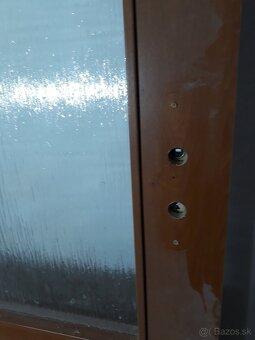 Dvere hnede so sklom 80 lave a 80 prave - 4