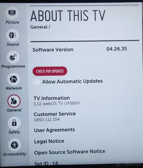 LG 43 UF680V. 106cm - 4