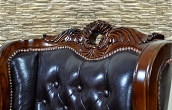 Luxusné kreslo v štýle chesterfield - 4