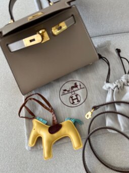 Hermes kelly mini kabelka béžová - 4