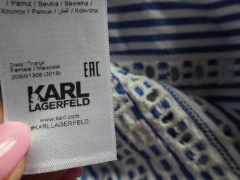 KARL LAGERFELD luxusne vysivane,kvalitne saty S/M - 4