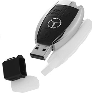 Mercedes USB kľúč 32 GB v tvare kľúča od auta - 4