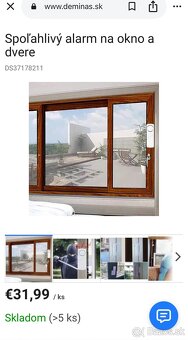 Alarm 4-dielny set na dvere a okná na diaľkové - 4