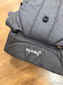 Sivý bavlnený nosič pre bábätká My baby lou - 4