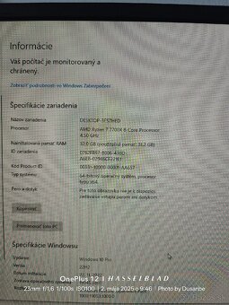 8x5.4GHz, Ryzen 7, 32GB RAM,2TB NVMe - 4