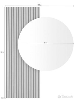 Zrkadlo s dreveným dekorom - 4