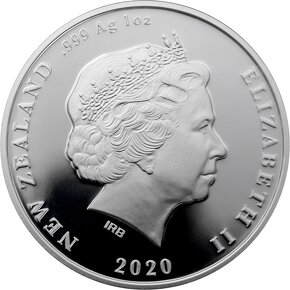 Sada dvoch strieborných mincí Nový Zéland 2 x 1 Oz 2020 Proo - 4