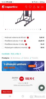 Predám posilnovaciu vežu insportline - 4