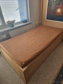 Manželská rozkladacia posteľ s úložným.priestorom - 4