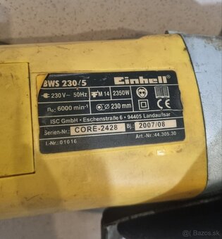 Veľká uhlová brúska Einhell - 4