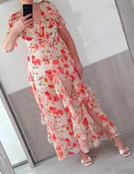 Dlhé MISSGUIDED volánové šaty v.38 - NOVÉ - 4