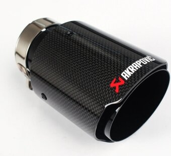 NOVÁ Univerzálna " carbon" koncovka výfku logo: akrapovi - 4