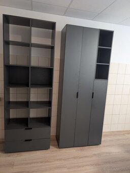 Moderné takmer nové skrine – 2 kusy, výborný stav - 4