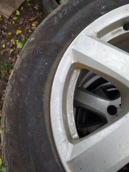 ALU disky 5x114,3 r16 a zimné gumy 215/65r16 - 4