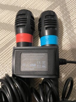 Playstation 2 - Mikrofony SingStar + hry PS2 - 4