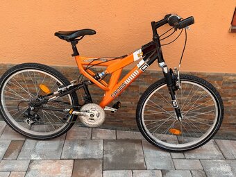 Celoodpružený Detský Horský Bicykel CROSS WIND 24” - 4
