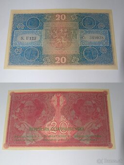 Kopie vzácných 1 republikových bankovek - Mucha - - 4