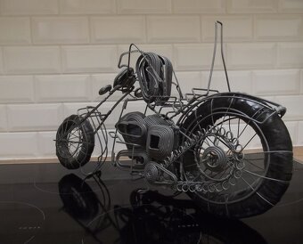 Model motorky - dvojvalcový Chopper - 4