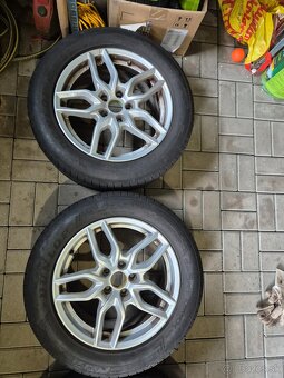 Alu disky ford 5x108 7,5Jx17H2 ET45 letne pneu Dunlop - 4