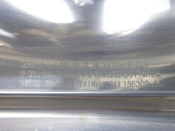 5x120 20" BMW M3 F30/31 original aludisky 8J + 8 1/2J - 4