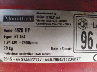Benzínová kosačka Mountfield 4820 HP - 4