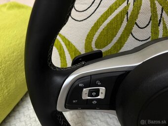 R-line VOLANT VOLKSWAGEN R RLINE kožený BIELE PREŠÍVANIE - 4