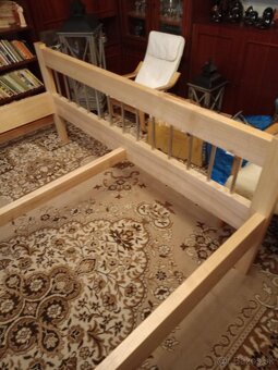 🛏️ Masívna manželská posteľ z jasena – 160 × 200 cm 🪵 - 4