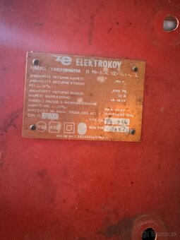 Zváračka Elektrokov JS 90-2 (380V) – stará poctivá transform - 4