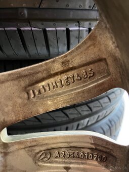 Sada letných kolies Mercedes W205 C-class 225/50 R17 - 4